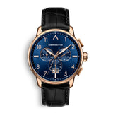 CORNAVIN CO.BD.09.L - Schweizer Grossdatumsuhr mit blauem Zifferbaltt