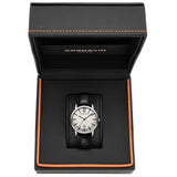 Cornavin Swiss Made Watch of the Bellevue collection with a black leather strap