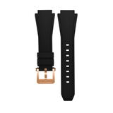 19mm - Textured Silicone Strap with Ardillon Buckle