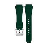 19mm - Green Silicone Strap with Ardillon buckle