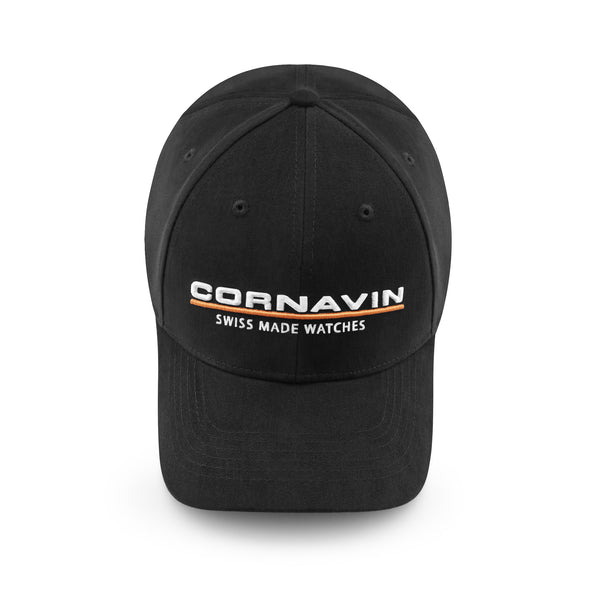 Cornavin Baseball Cap in Black