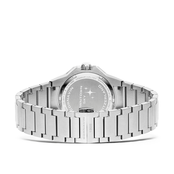 Cornavin Downtown Sky watch back and bracelet