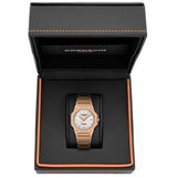 Cornavin Downtown Sky women's watch with rosegold case and white mother-of-pearl dial with 11 diamonds