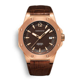 CORNAVIN CO 2021-2016 - Schweizer Uhr mit braunem Lederband