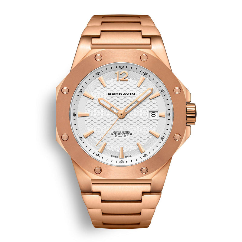 CORNAVIN CO 2021-2021 - Schweizer Uhr mit weissem Zifferblatt