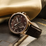 CORNAVIN CO.BD.12.L - Swiss Made Watch Big Date with a brown dial