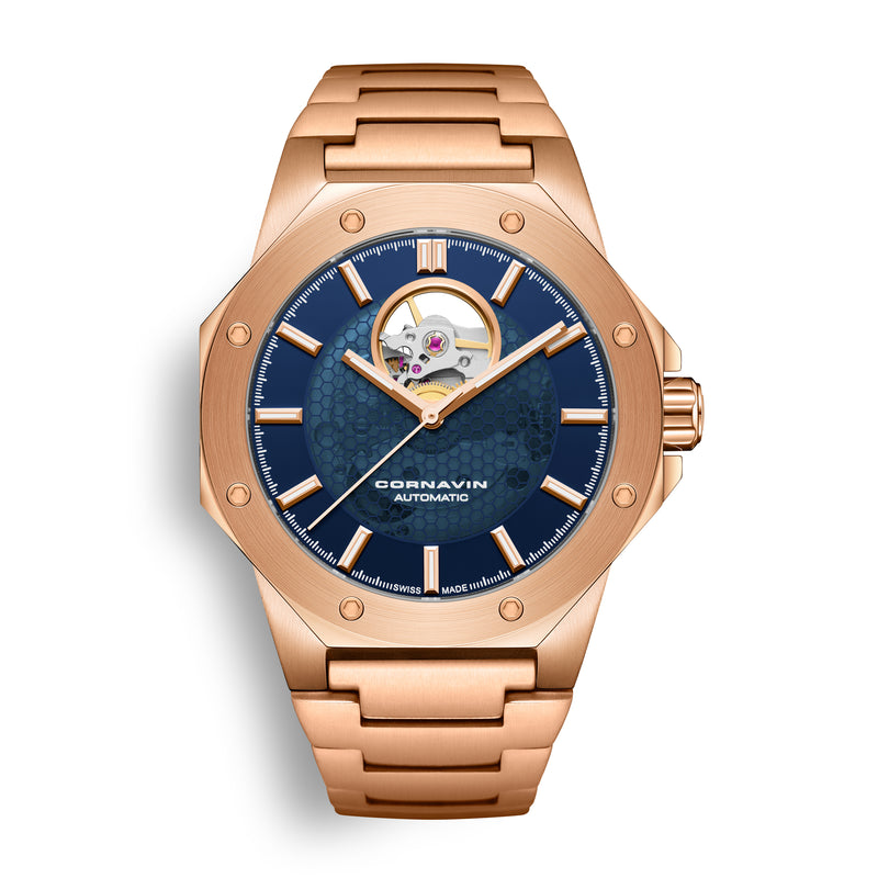 Cornavin Downtown Open Heart Automatic  Watch