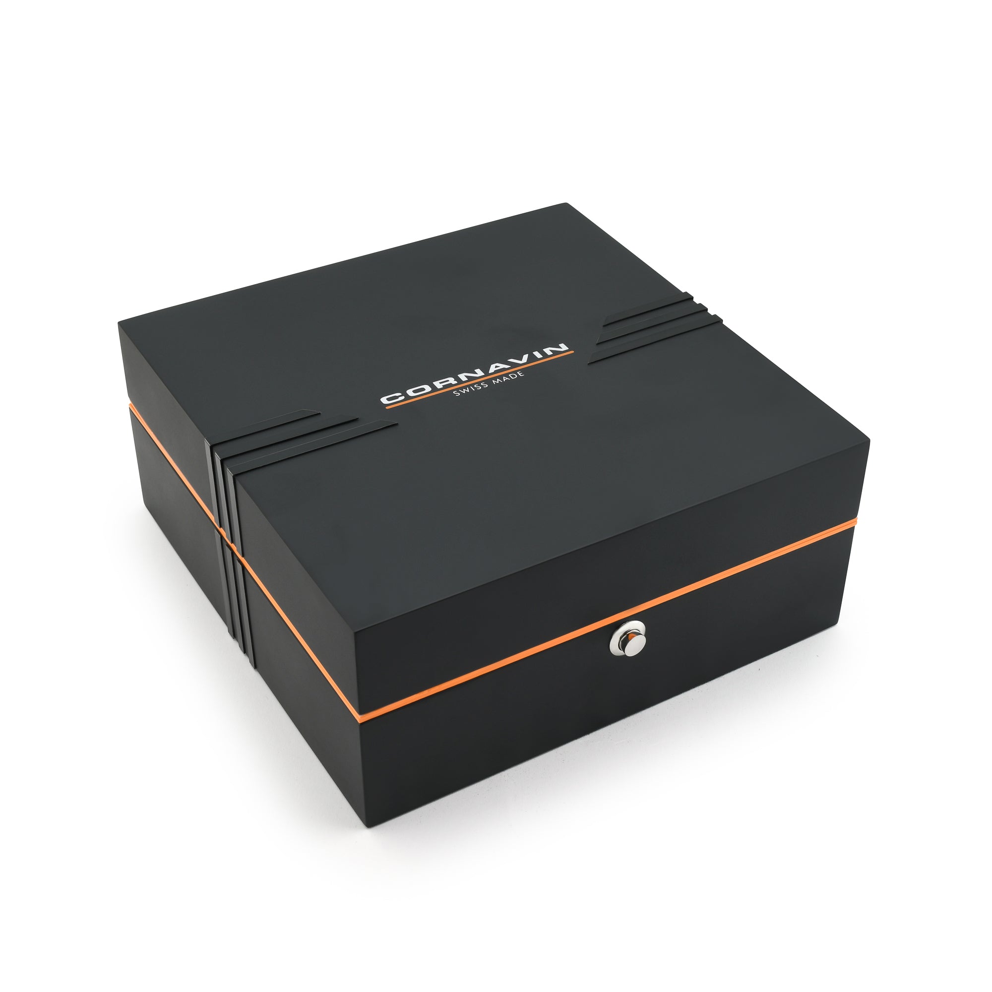 Cornavin Collector`s Box in Black with orange details