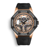 diamond edition swiss made automatic skeleton watch