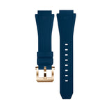 Bracelet en caoutchouc Bleu Downtown 3-H