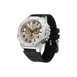 CORNAVIN CO 2012-2002R - Swiss Made Watch Chronograph with a Stainless Steel case and rubber strap