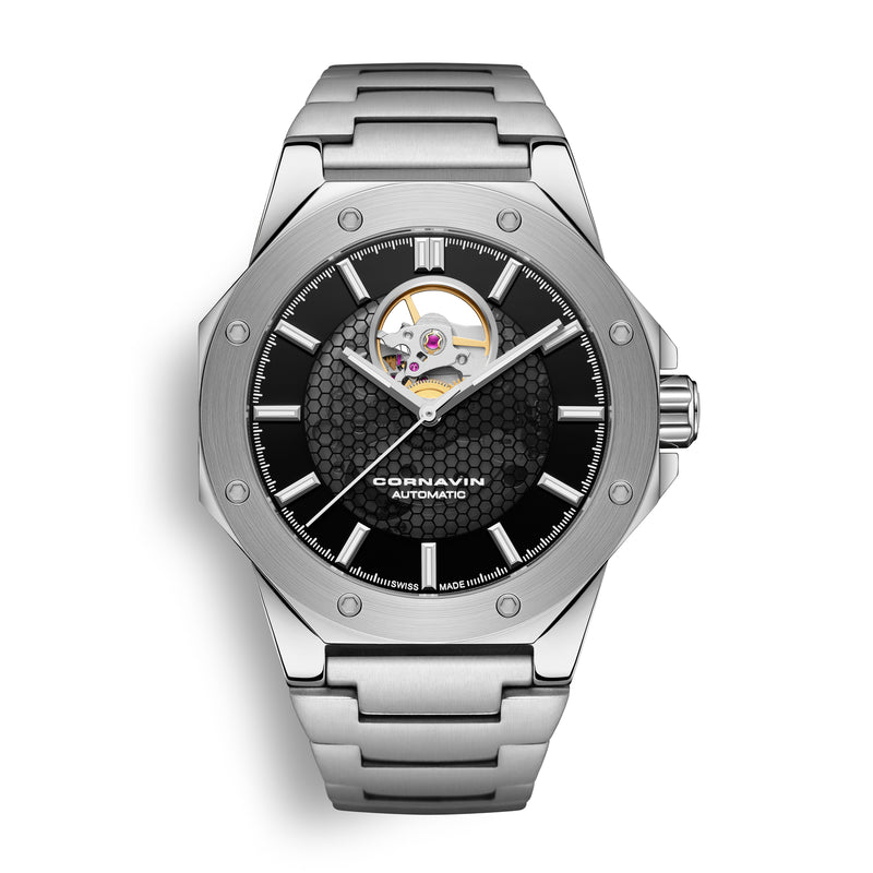 Cornavin Downtown Open Heart Automatic  Watch