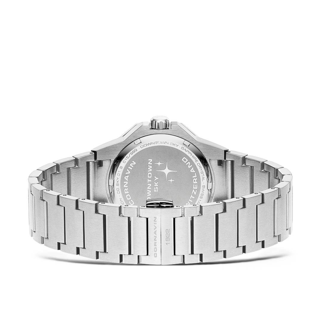 Cornavin Downtown Sky watch back and bracelet