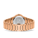 Cornavin Downtown Sky women's watch with rosegold case and black mother-of-pearl dial with 11 diamonds