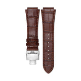 Downtown 3-H Brown Leather Strap