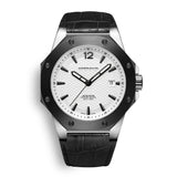 CORNAVIN CO 2021-2006 - Swiss Made Watch with black bezel and white dial