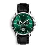 CORNAVIN CO.BD.05.L - Swiss Made Watch with Big Date and a green dial